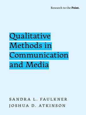 cover image of Qualitative Methods in Communication and Media